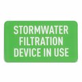 Pig Storm Drain Utility Sign, Stormwater Filtration Device in Use, 10PK SGN8201-896